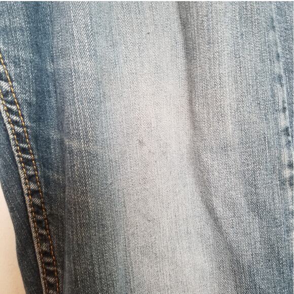 Levis 505 Jeans Men's Blue Stonewash Straight Regular Fit Size 34W X 36L - Picture 5 of 15